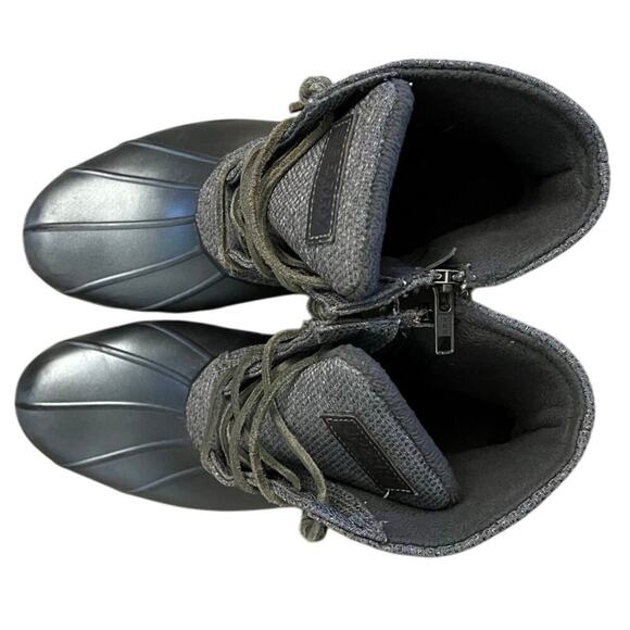 Womens Sperry STS81366 Side Zip Waterproof Rubber Snow Duck Boot Size 10M Gray - Picture 3 of 6